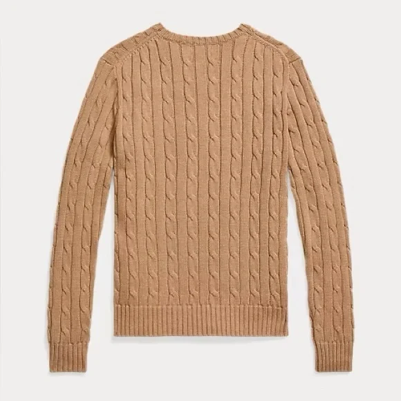 Polo Ralph Lauren Cable-Knit Cotton Crewneck Sweater - Picture 2 of 2